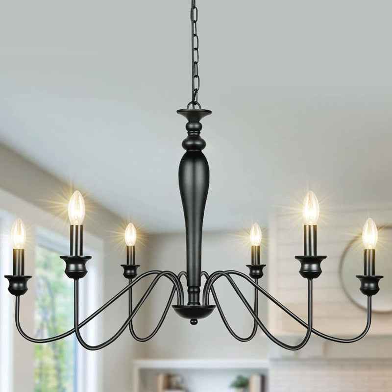 Akkorok Chandelier Light Fixture - - black Chandelier