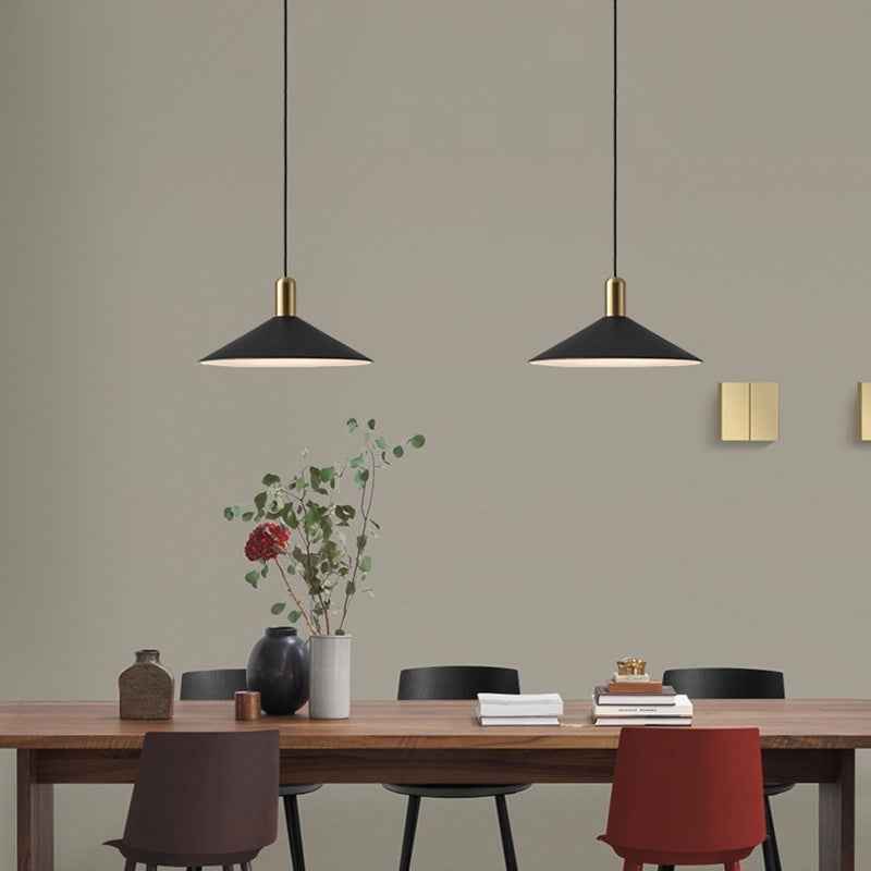Ajare Pendant Light Fixture - - black gold grey Pendant white