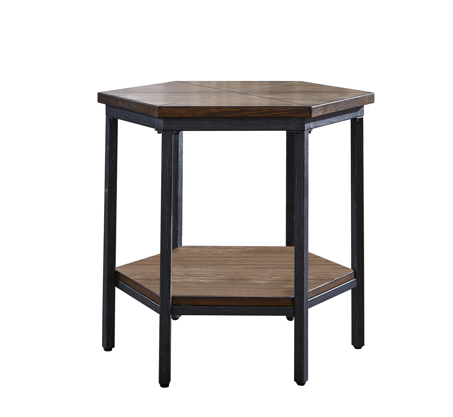 Ultimo Hexagon End Table | Brown - Default - tables