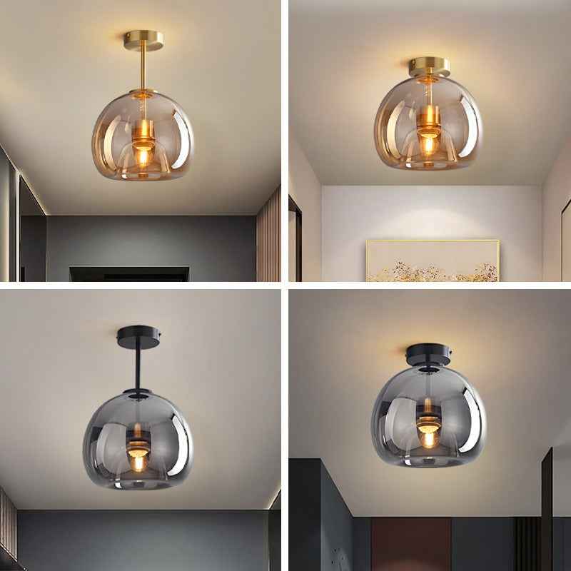 Arhal Ceiling Light Fixture - - black gold Pendant transparent