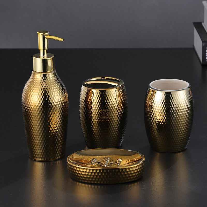 Classic Ceramic Four-Piece Set - 4pcs Set - Ceramic gold Hand Wash