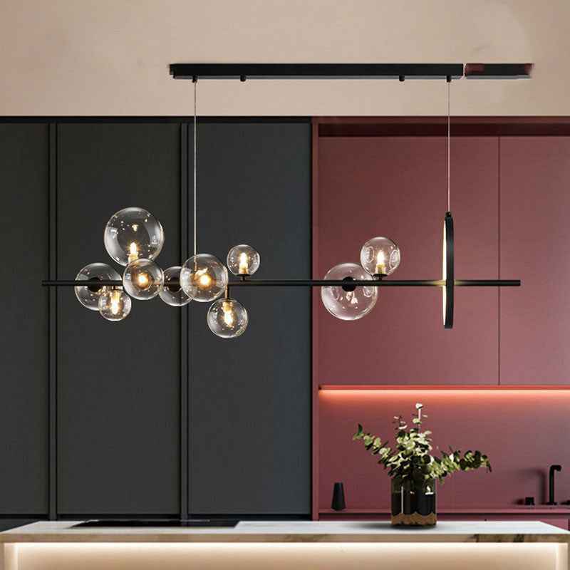 Terra Chandelier Light Fixture - 10 Heads - black Chandelier