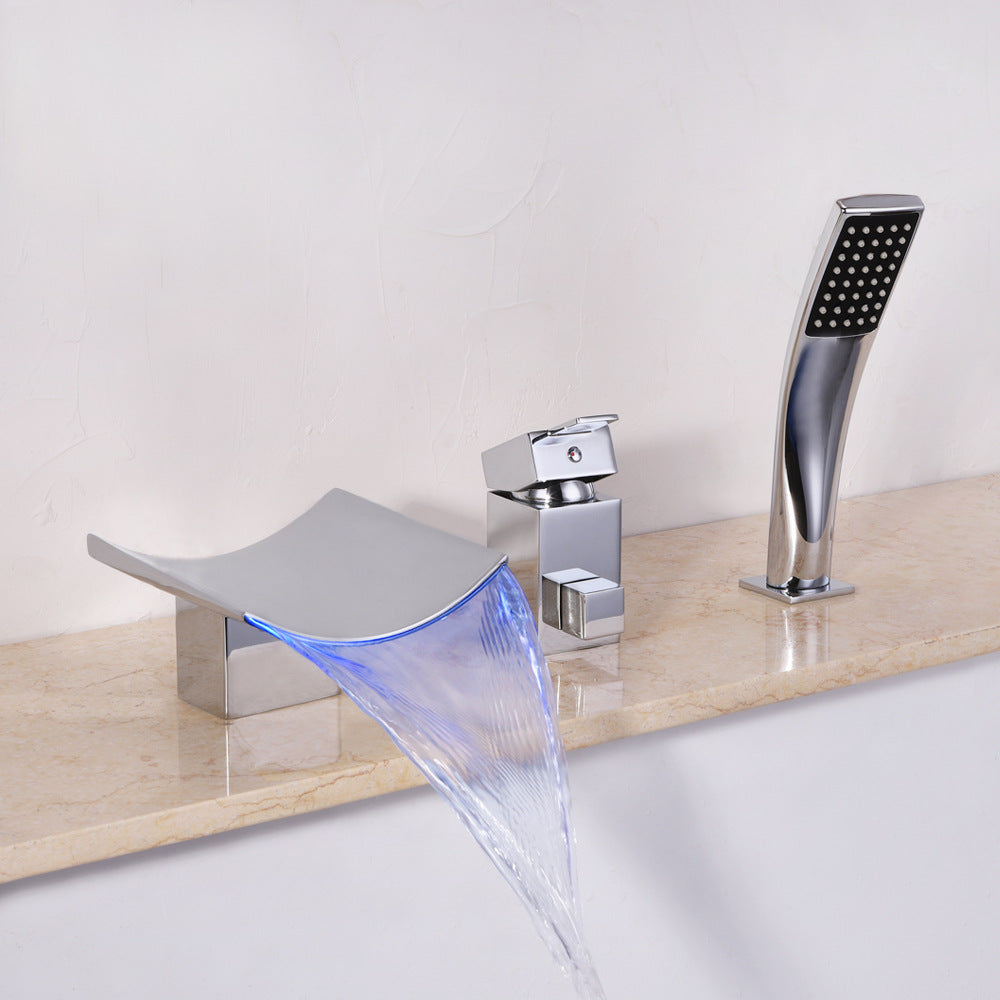 Kei Waterfall Bathroom Faucet - Silver - chrome silver silver waterfall