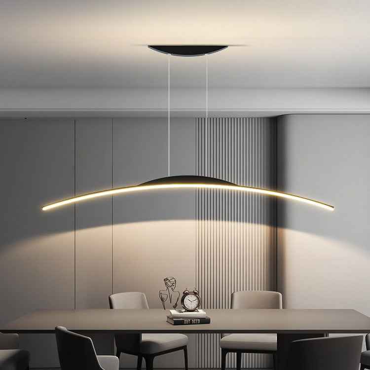 Arcsic Chandelier Light Fixture - Matte Black - chandelier light fixture