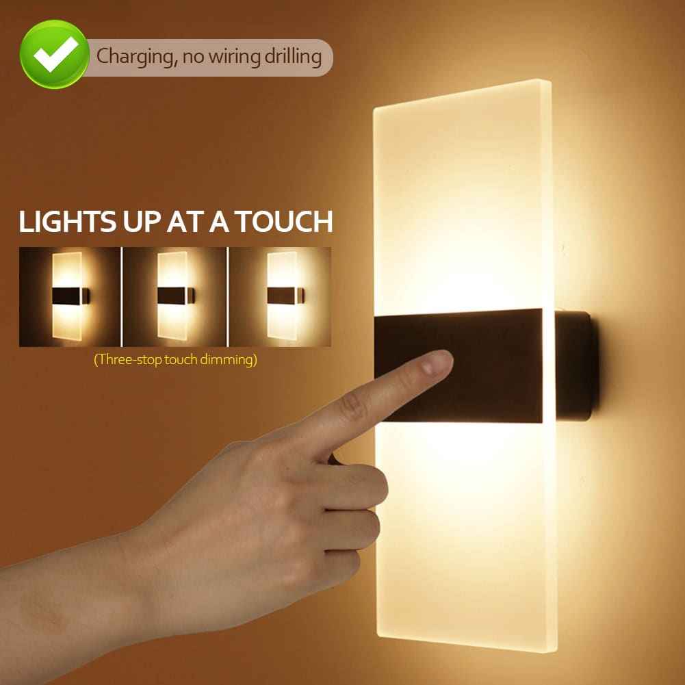 Olize Touch Wall Light - - black flush-mount led Spotlight Wall Light white