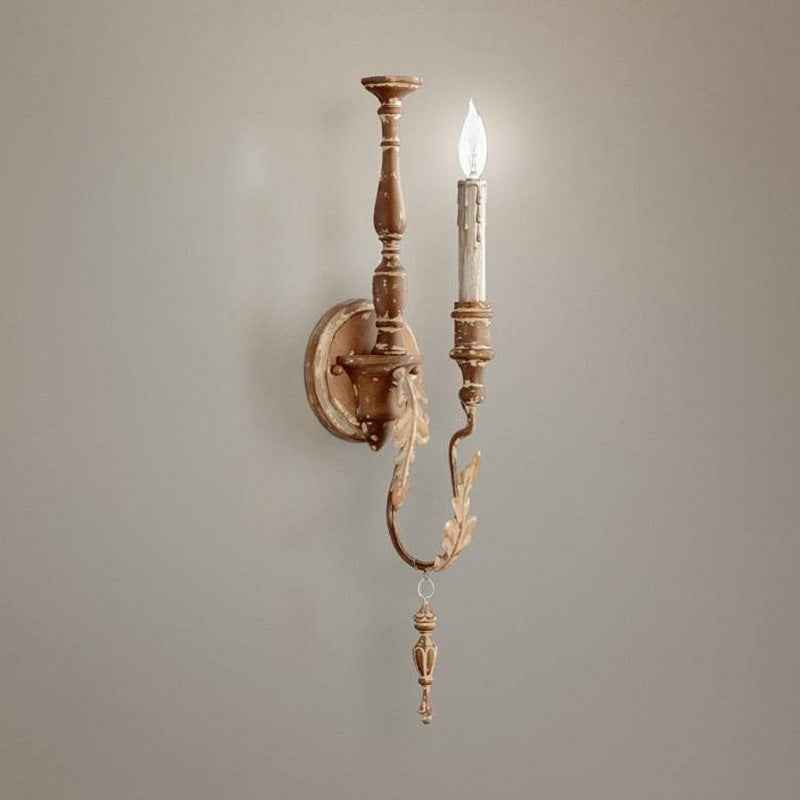 Guirfi Majestic Wall Light - Brown - brown candle sconce Wall Light white