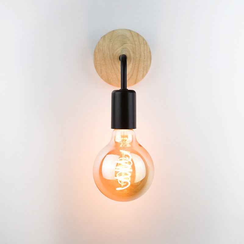 Cepte Wood Wall Light - Black - black Wall Light Wall pendant white