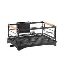 Kitchen Drainer Dish Rack - Black - black Rack Storage white