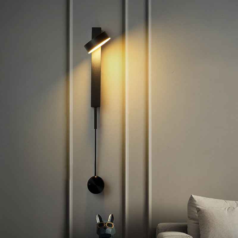 Fiely Rod Wall Light - Black - black gold led Wall Light wallchiere