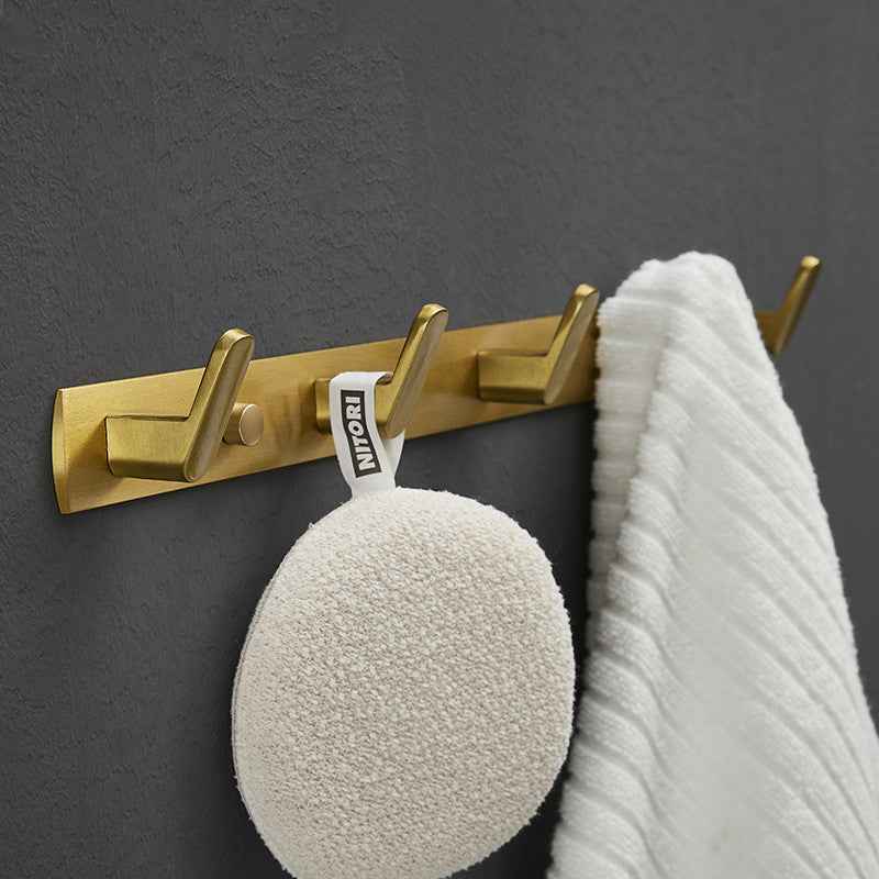 Aluminum Brushed-Gold Shelf - Default Title - Aluminum gold Rack Towel Bar