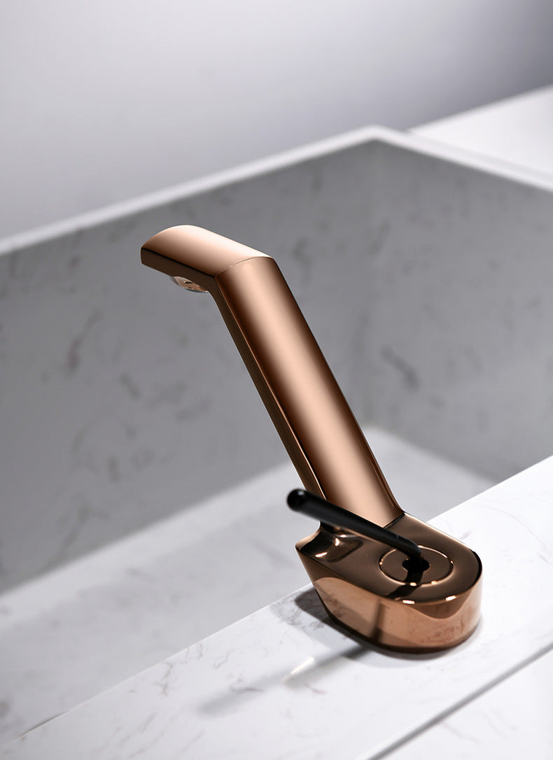 Grifolite Single-Handle Bathroom Faucet - Rose Gold - bathroom faucet charcoal grey chrome silver gold grey gun grey rose gold silver single handle