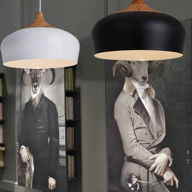 Reveflo Pendant Light Fixture - - black Pendant white