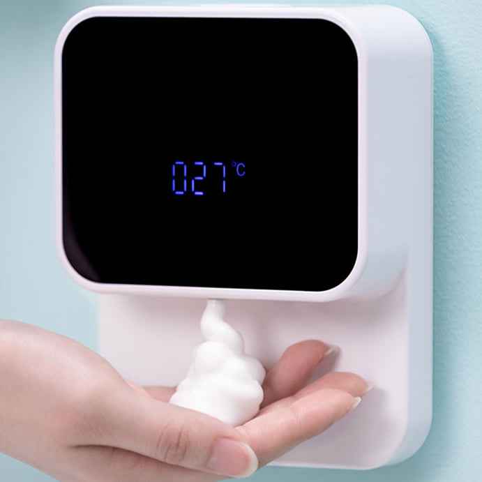 Induction LED-Display Foaming Hand Washer - White - black Dispenser Hand Wash white