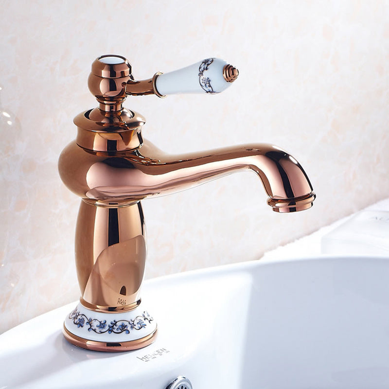 Majeevic Single-Handle Bathroom Faucet - Rose Gold - bathroom faucet faucet single handle