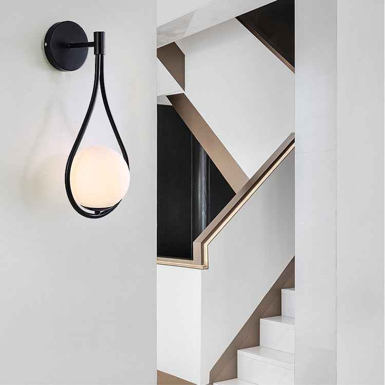 Vilsor Droplet Wall Light - Black Threetone LED Light - black Wall Light Wall pendant