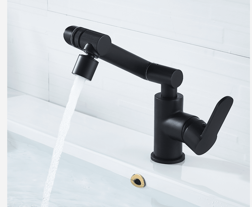 Griflu Single-Handle Bathroom Faucet - Black - black chrome chrome silver silver single handle