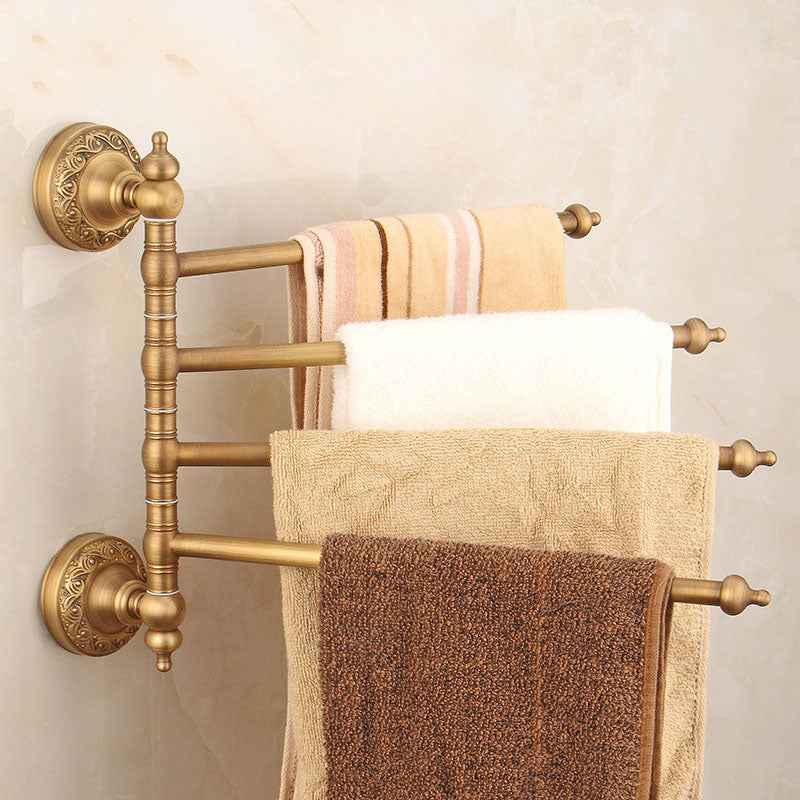 Antique European Towel Rack - - bronze Rack Rail Towel Bar