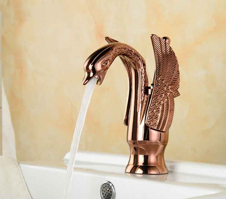 Pexi Single-Handle Bathroom Faucet - Rose Gold Low Profile - black bronze brushed copper chrome chrome silver gold long low profile rose gold short single handle tall profile vintage