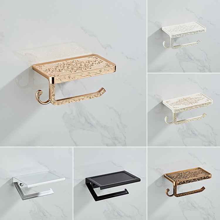 Aluminum Paper Towel Rack - - Aluminum black bronze gold Rack Shelf silver white