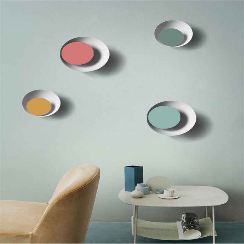 Alsy Moon Wall Light - - flush-mount green grey red Wall Light white