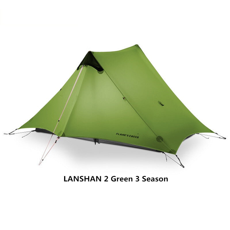 Single-Layer Poleless Tent - Green - Tent