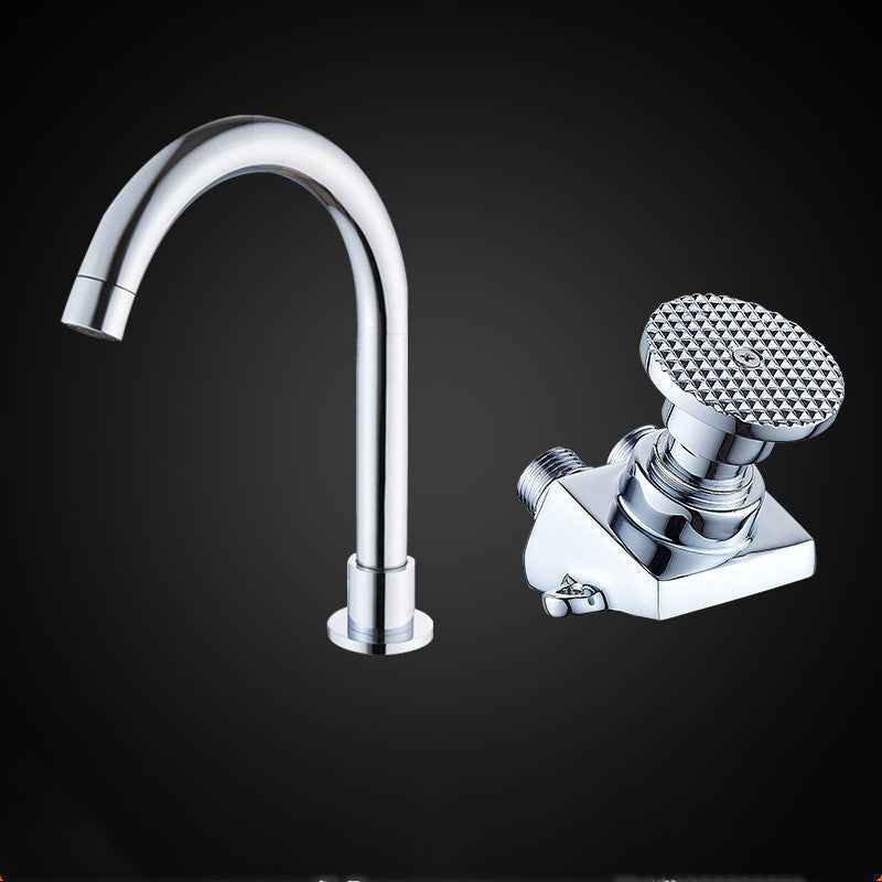 Ririt Single-Handle Bathroom Faucet - Silver - chrome chrome silver silver single handle