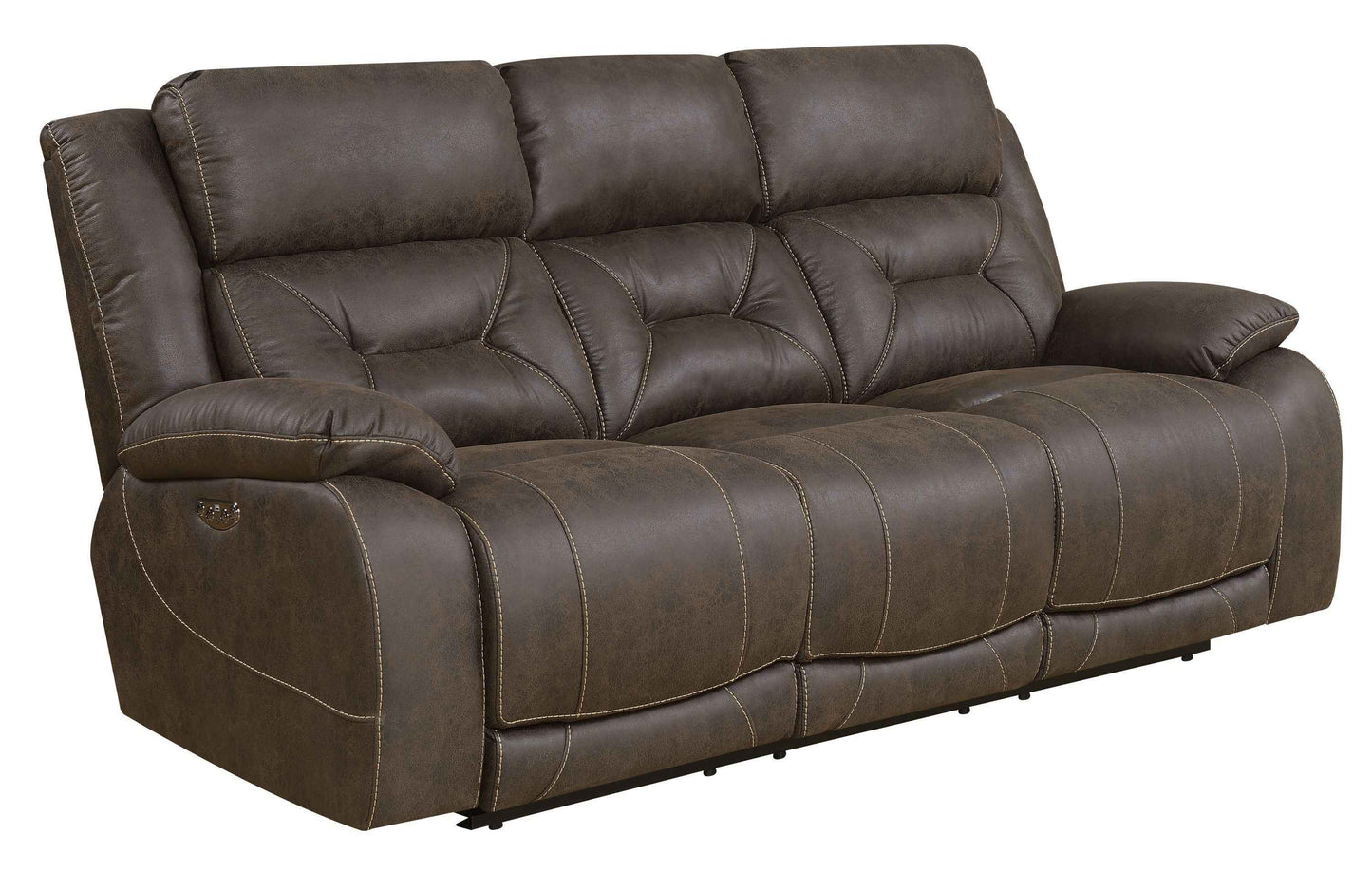 Abilene 3-Seater Sofa | Dark Brown - - sofa