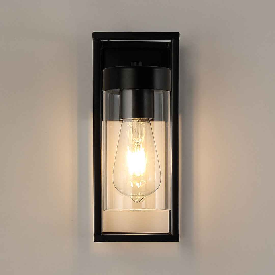 Elocra Inbox Wall Light - Black (Without Light Bulb) - black flush-mount lantern Wall Light