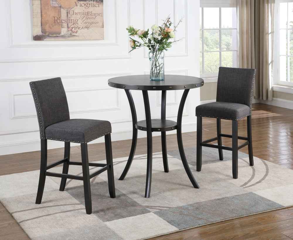 Biony Bar Table Set | Gray - Default - bar table set