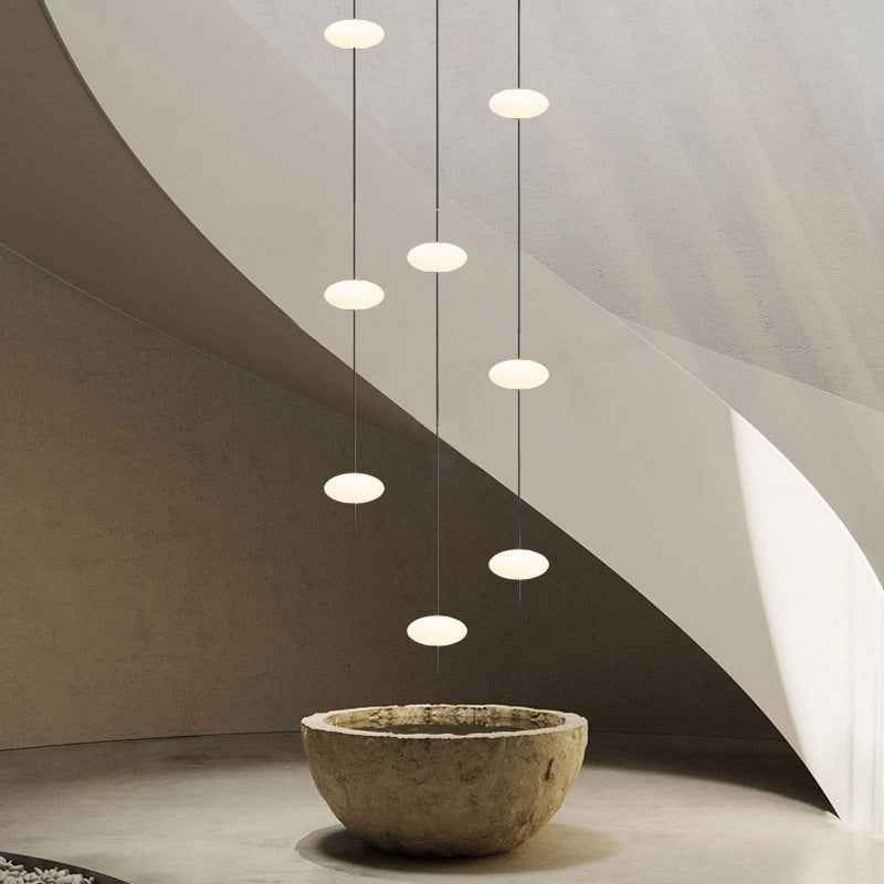 Akko Chandelier Light Fixture - 8 Heads - Chandelier gold white