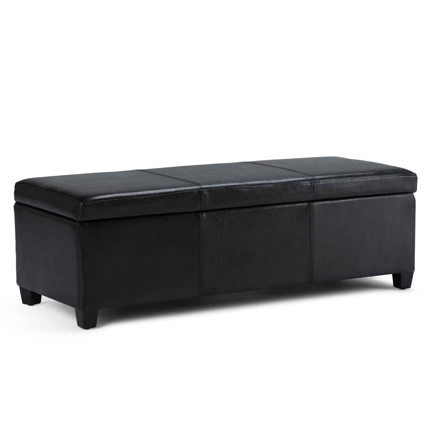 Avalon Storage Ottoman Bench l Black - Default - bench