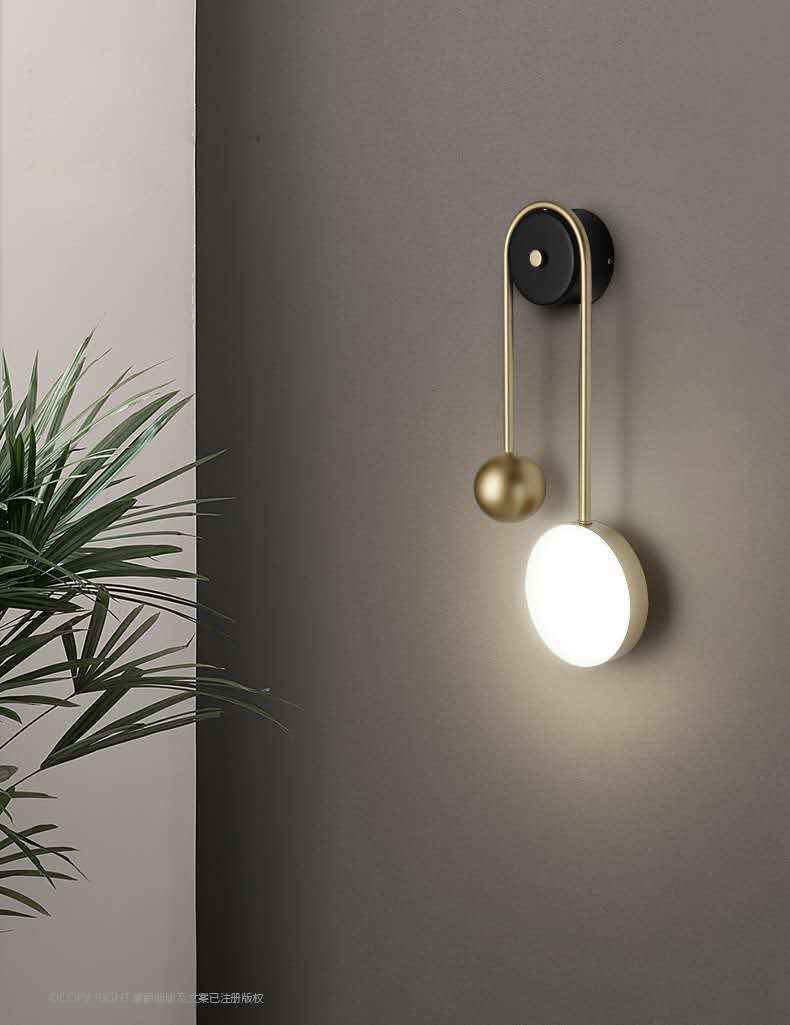 Deric Pendulum Wall Light - - flush-mount gold Wall Light