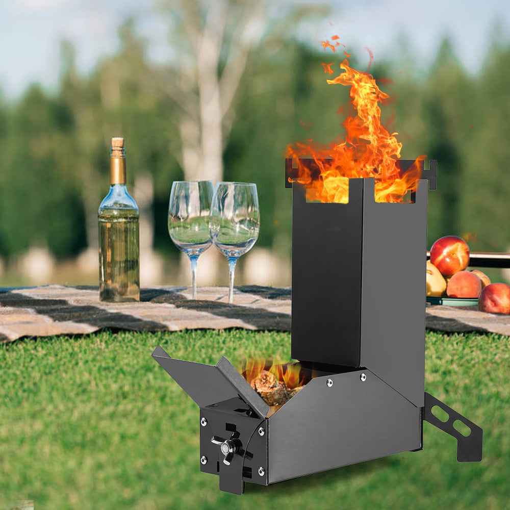 Folding Wood Stove - - Barbecue Stove