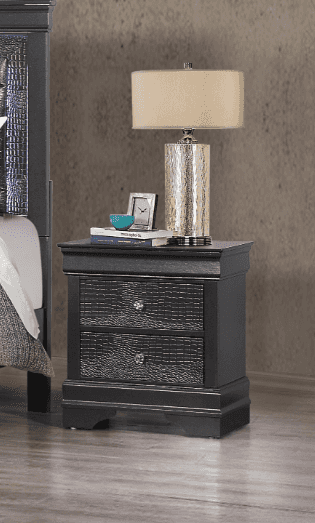Donop Nightstand | Dark Grey - Default - nightstand