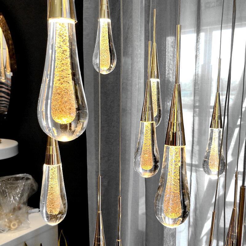 Yogon Ceiling Light Fixture - - Chandelier gold Pendant