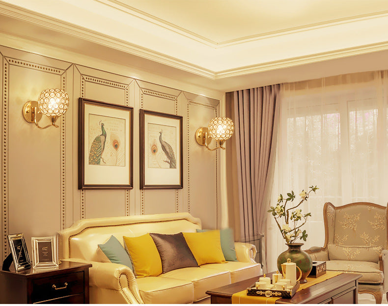 Koradin European Style Wall Light - - gold silver wall light
