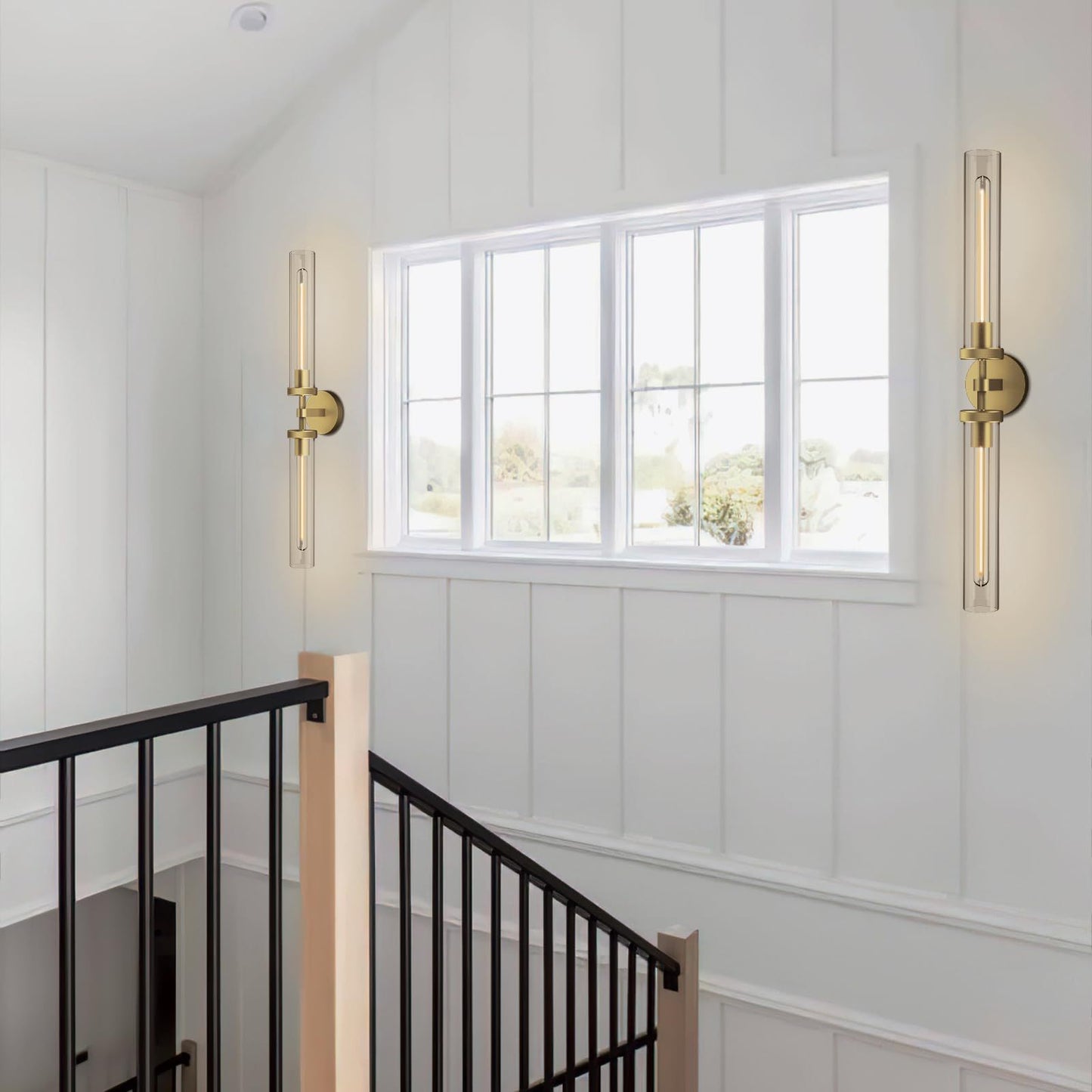 Ndodes Wall Light - Gold Long - light fixture wall light