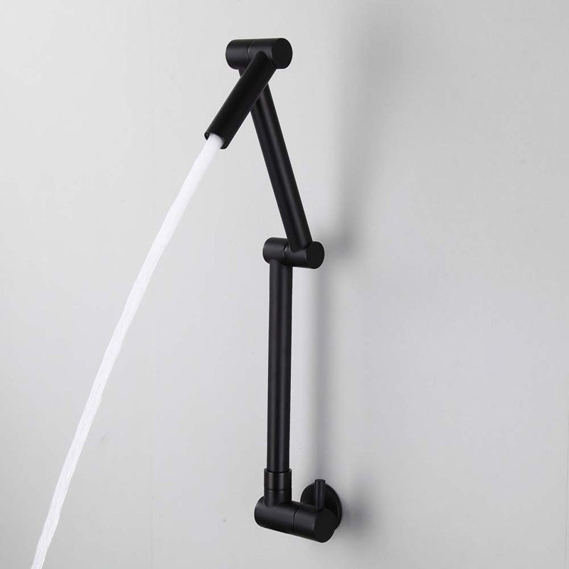 Ulisap Wall-Mount Kitchen Faucet - - black brushed silver chrome gold pot filler wall mounted white