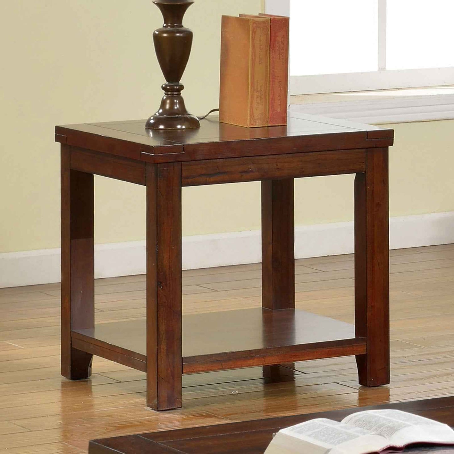 Framel End Table | Dark Cherry - Default - tables