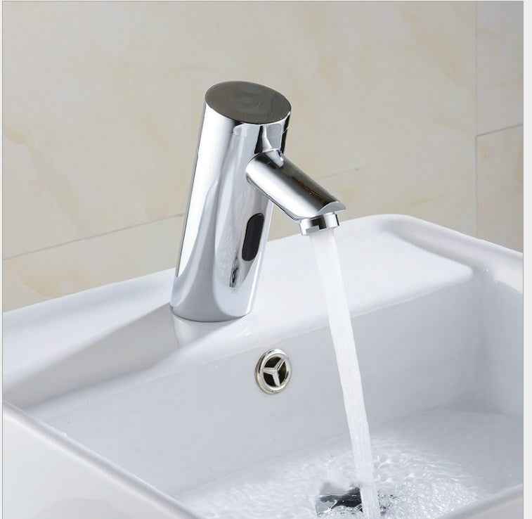 Vita Touchless Bathroom Faucet - Style A - chrome chrome silver motion sensor sensor sensor faucet silver
