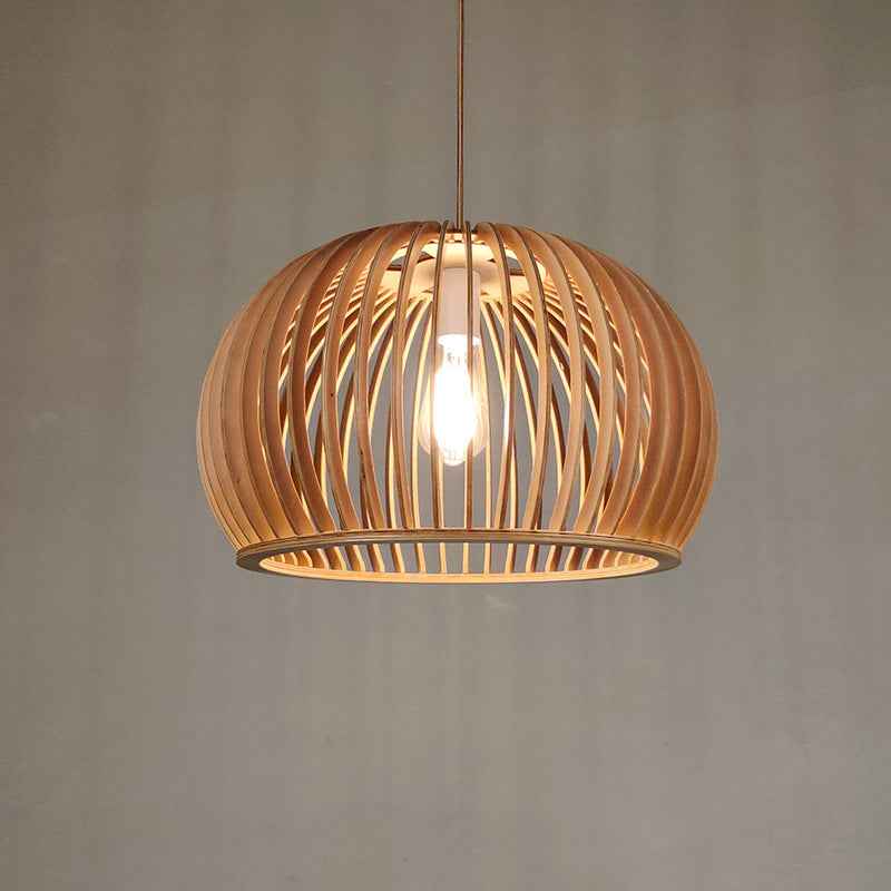Lumisin Pendant Light Fixture - - brown Pendant Wood