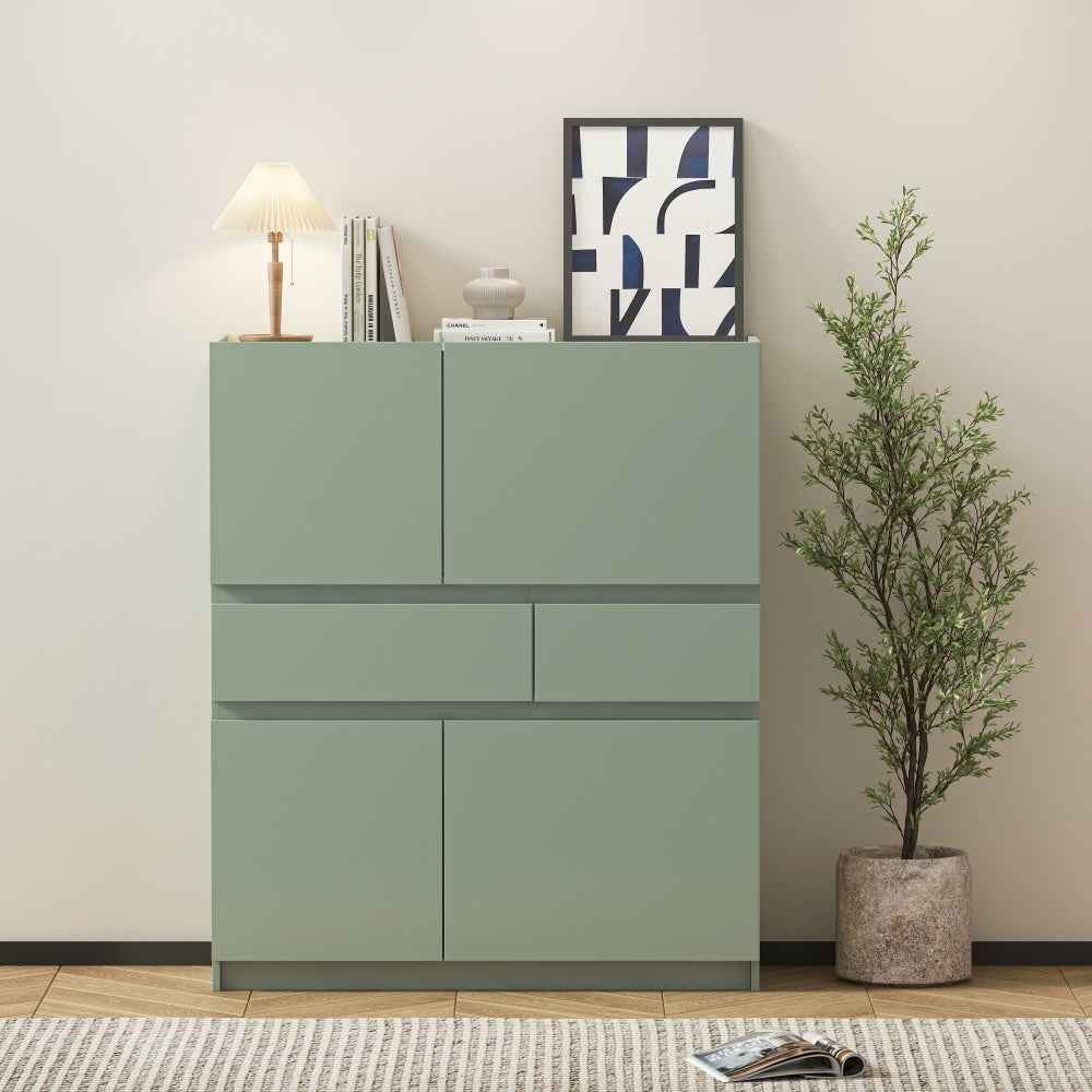 Frydil Storage Cabinet | Pale Green - - cabinet green wood