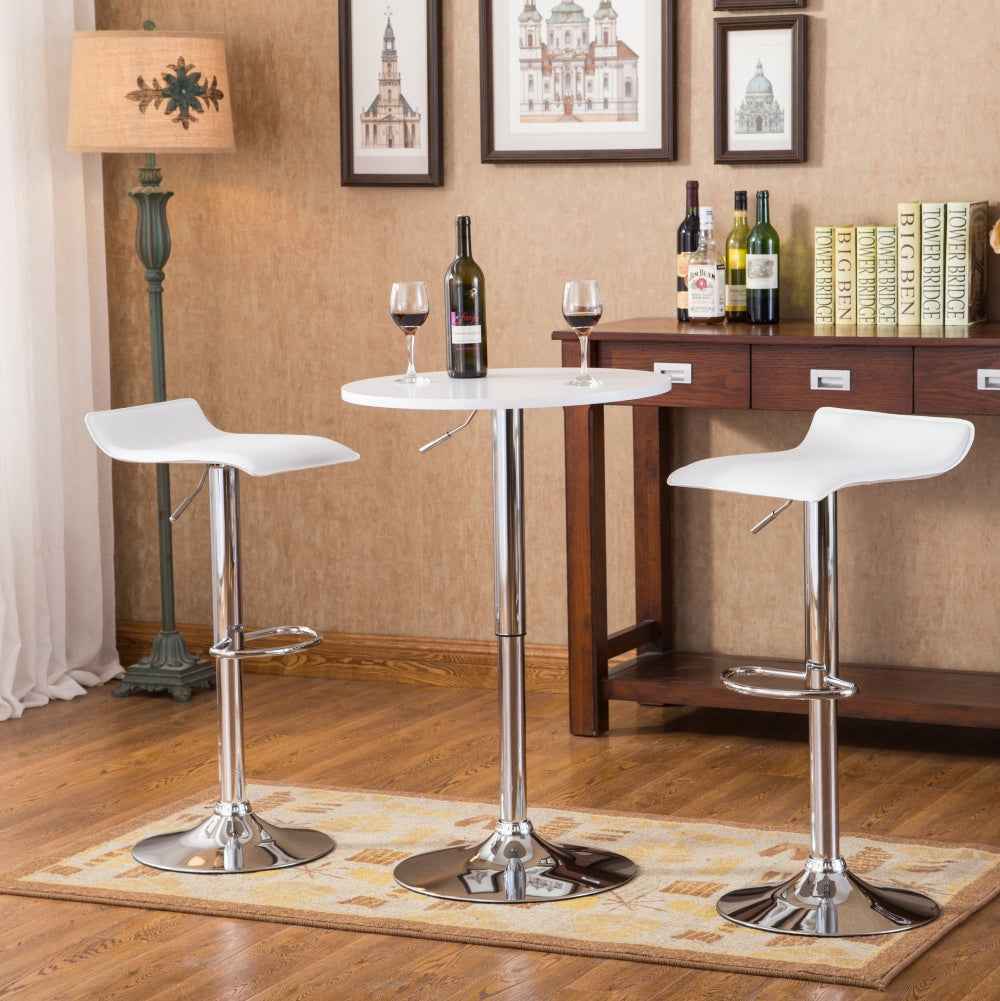 Laman Adjustable Bar Table Set | White - Default - bar table set