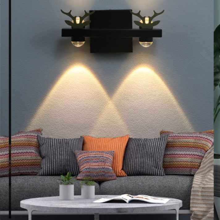 Ceono Vibrant Wall Light - - black flush-mount gold Wall Light Wall washer