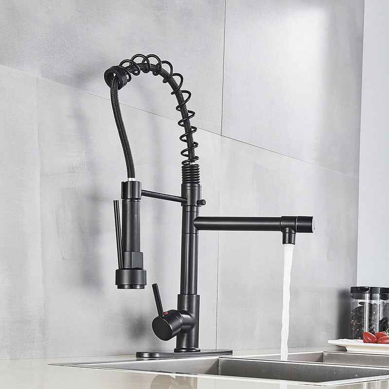 Vitswell Single-Handle Kitchen Faucet - Black - black single handle