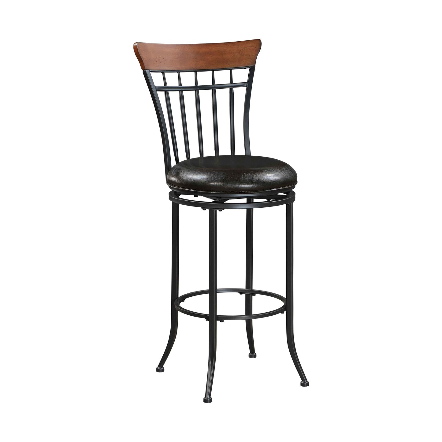Jokot Industrial Swivel Bar Chair | 1 Piece | Black - Default - bar stools