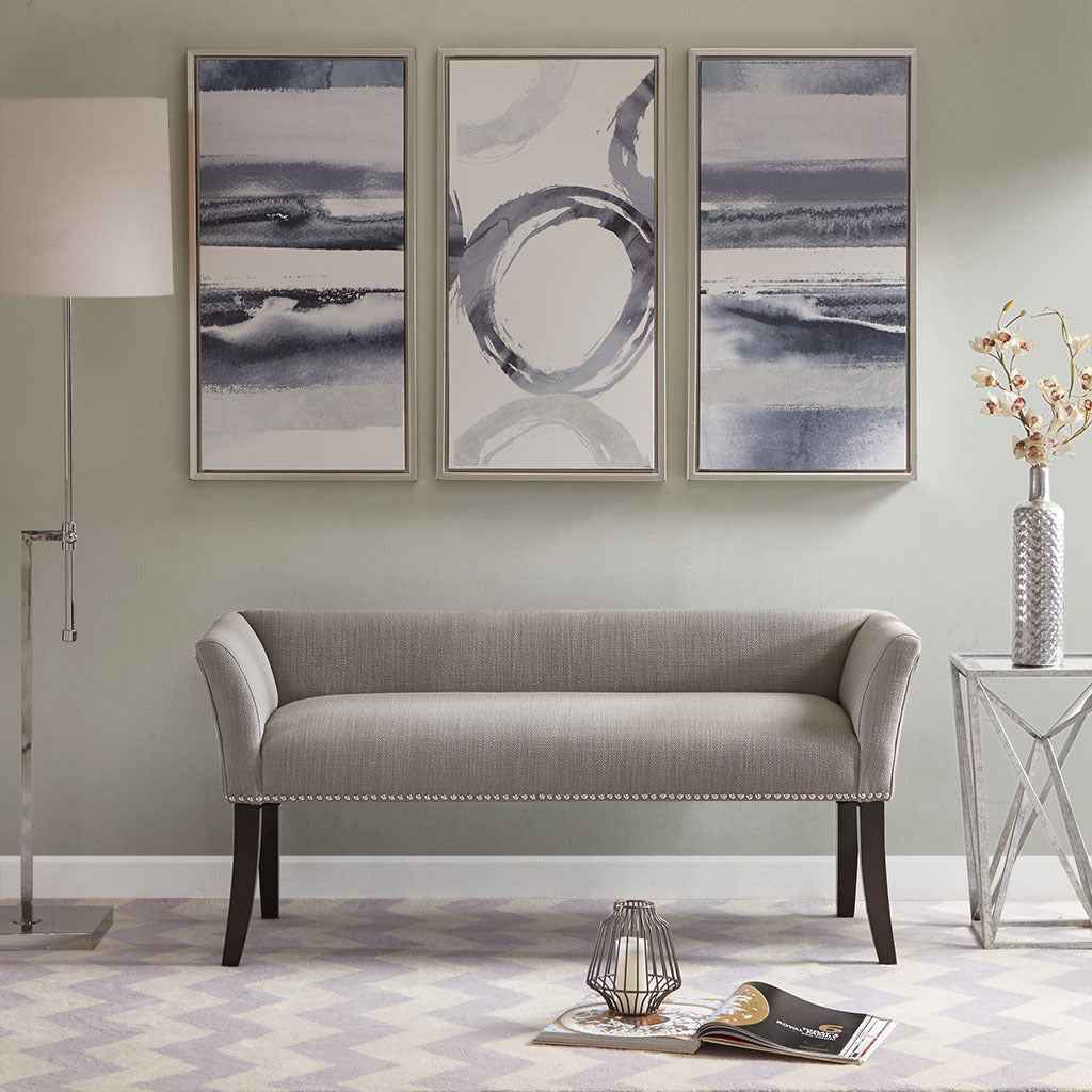 Caesoli Bedroom Bench | Grey - - bench grey wood