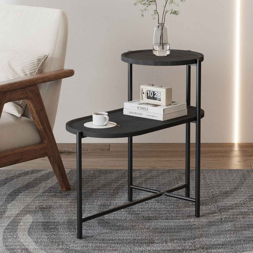 Bolden Round Side Table | Black - Default - tables