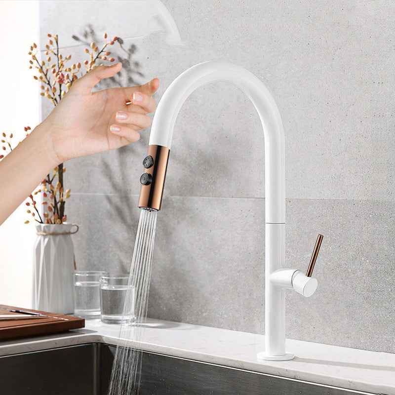Ondal Touch-Activated Kitchen Faucet - - black gold silver touch activated white