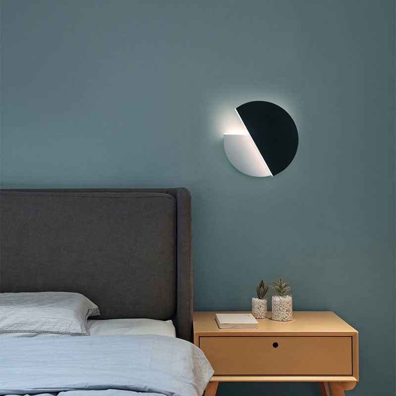 Holora Pacman Wall Light - - black flush-mount led Wall Light white Wood